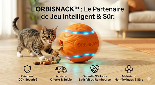 OrbiSnack™ G-Series — Balle Intelligente pour Chiens & Chats