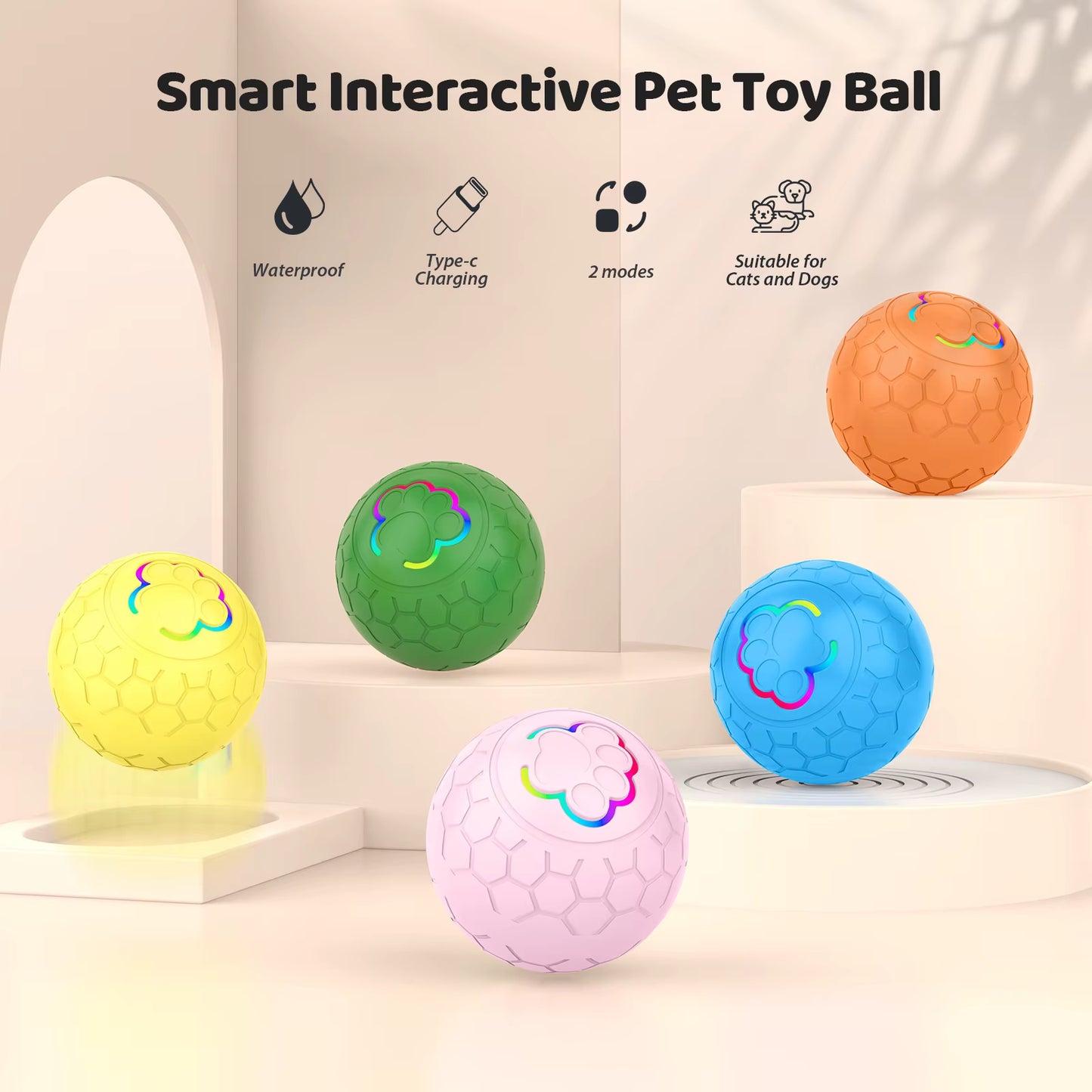 OrbiSnack™ G-Series — Balle Intelligente pour Chiens & Chats